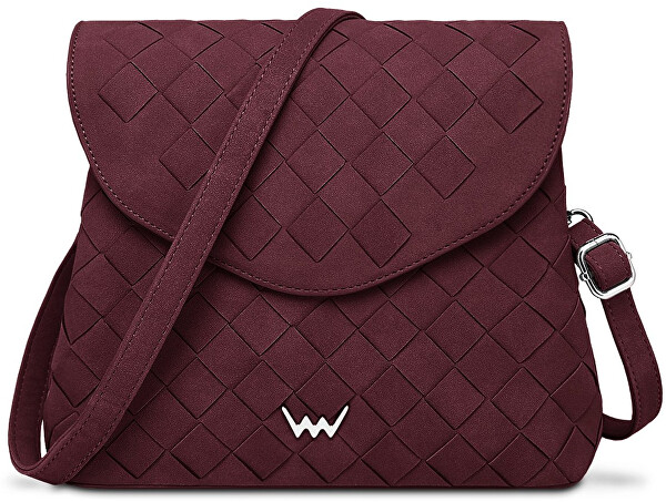 Dámská crossbody kabelka Byrsa Intrecciato Wine Red