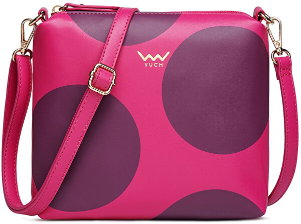 Dámská crossbody kabelka Coalie Big Dot Raspberry