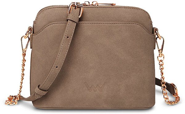 Dámska crossbody kabelka Fossy Mini Suede Beige