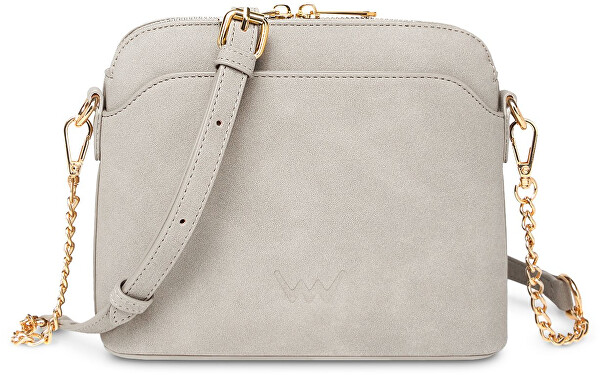 Dámská crossbody kabelka Fossy Mini Suede Creme