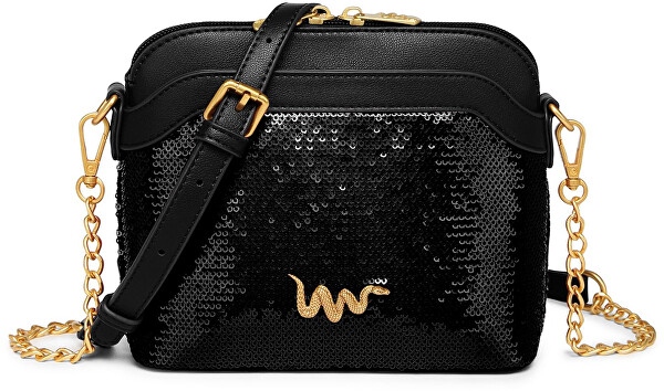 Dámská crossbody kabelka Fossy Sequin Mini Black