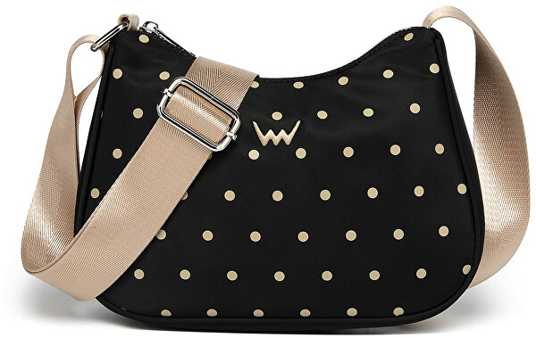Dámská crossbody kabelka Liva Dotty Black Banana Bag