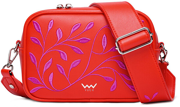 Dámská crossbody kabelka Massimo Mini Leaves Red