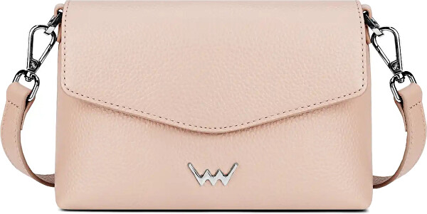 Dámská kožená crossbody kabelka Leyra Beige