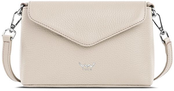 Dámská kožená crossbody kabelka Leyra Grace Beige