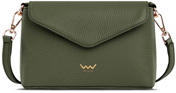 Dámská kožená crossbody kabelka Leyra Grace Olive