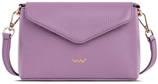 Dámska kožená crossbody kabelka Leyra Grace Purple