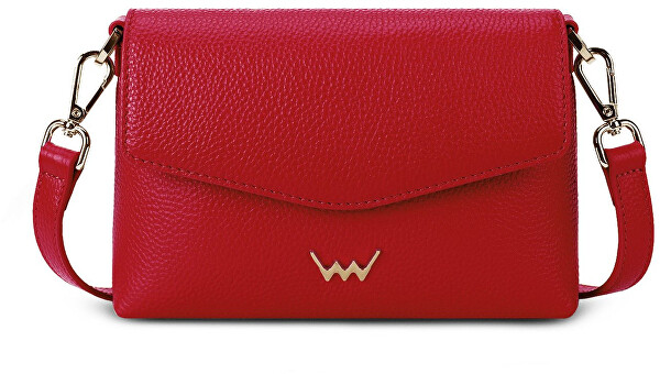 Dámská kožená crossbody kabelka Leyra Red