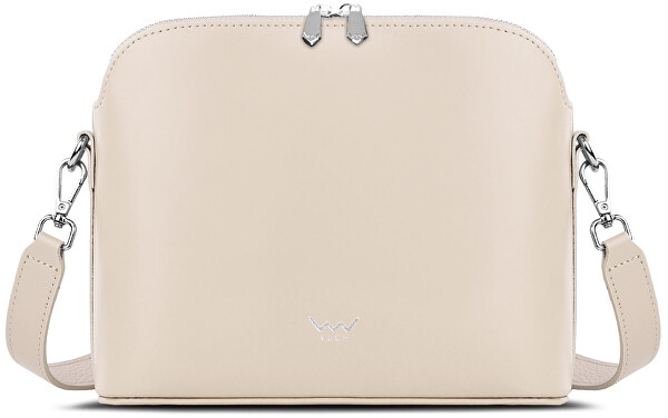 Dámska kožená crossbody kabelka Marcia Beige