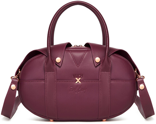 Dámská kožená kabelka Berya Wine
