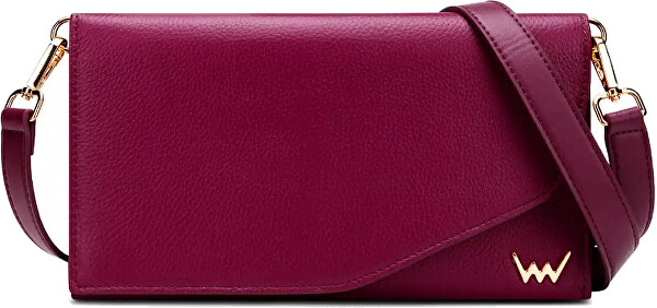 Dámské kožené psaníčko Tiberio Raspberry