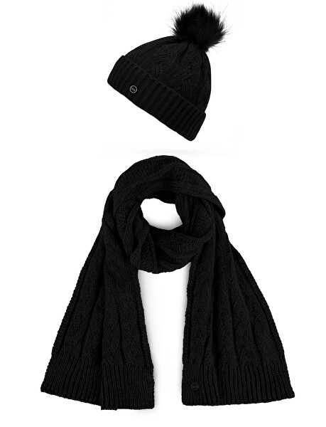 Dámský set - čepice a šála Sheron Set Black