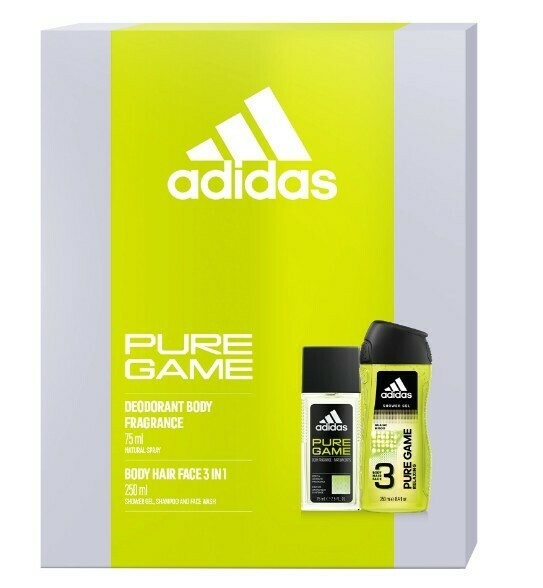 SLEVA - Pure Game - deodorant s rozprašovačem 75 ml + sprchový gel 250 ml - poškozená krabička