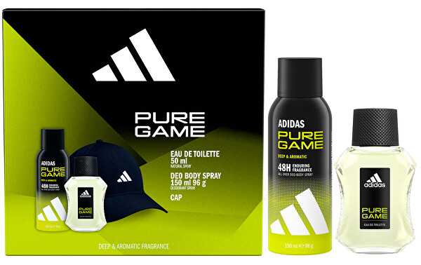 Pure Game - EDT 50 ml + deodorant ve spreji 150 ml + kšiltovka