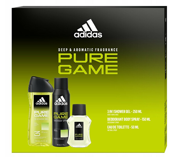 Pure Game - EDT 50 ml + sprchový gél 250 ml + dezodorant v spreji 150 ml