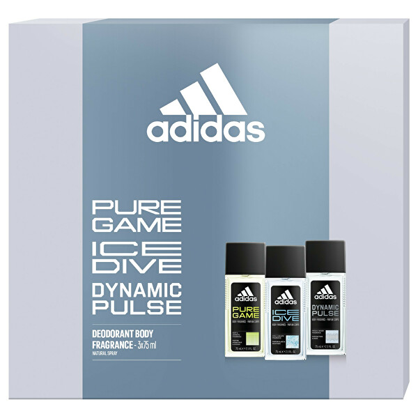 Adidas készlet - 3 x dezodor spray 75 ml