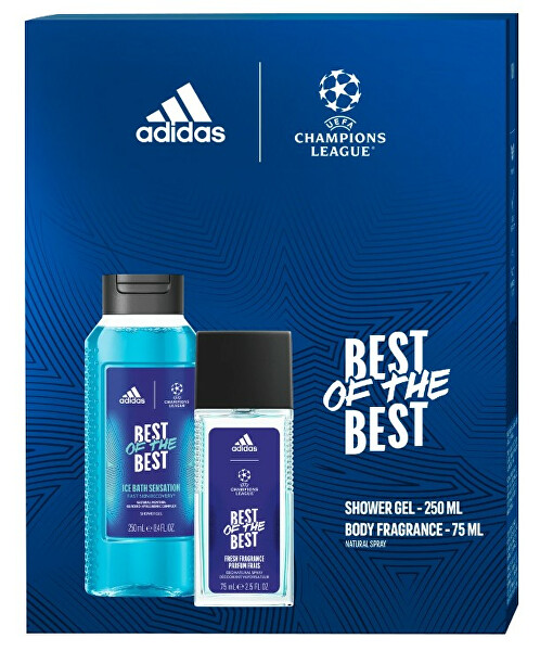UEFA Best Of The Best - deodorant s rozprašovačem 75 ml + sprchový gel 250 ml