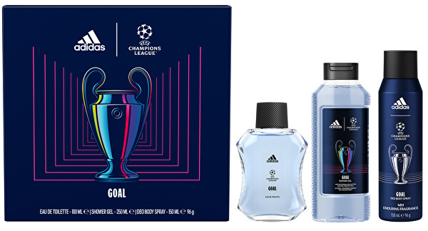 UEFA Champions League Goal - EDT 100 ml + deodorant ve spreji 150 ml + sprchový gel 250 ml