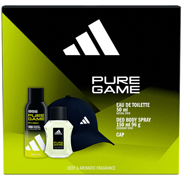 Pure Game - EDT 50 ml + deodorant ve spreji 150 ml + kšiltovka
