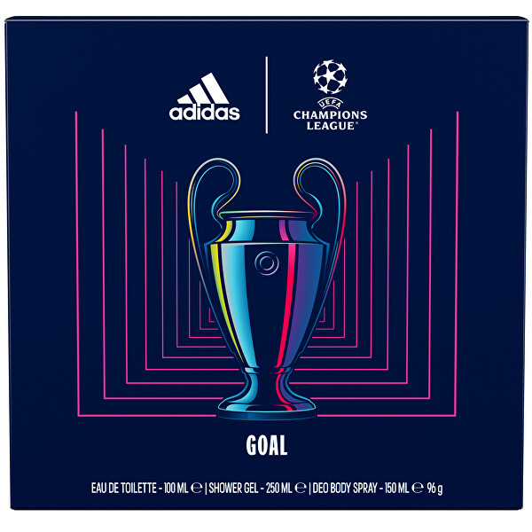 UEFA Champions League Goal - EDT 100 ml + deodorant ve spreji 150 ml + sprchový gel 250 ml