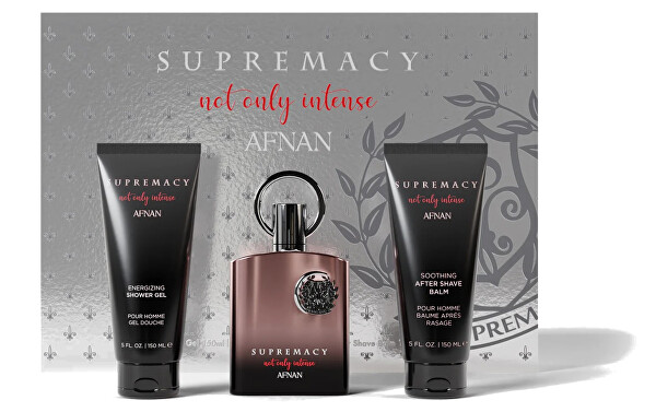 Supremacy Not Only Intense - extract de parfum 100 ml + gel de duș 150 ml + balsam după ras 150 ml