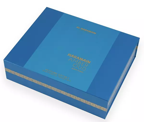 Amber Oud Aqua Dubai - parfémovaný extrakt 75 ml + parfémovaný extrakt 30 ml + tělový závoj 250 ml