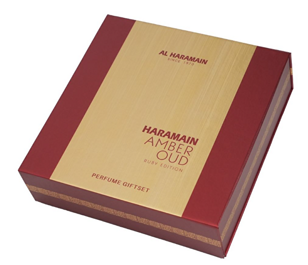 Amber Oud Ruby Edition - EDP 75 ml + EDP 30 ml + tělový závoj 250 ml