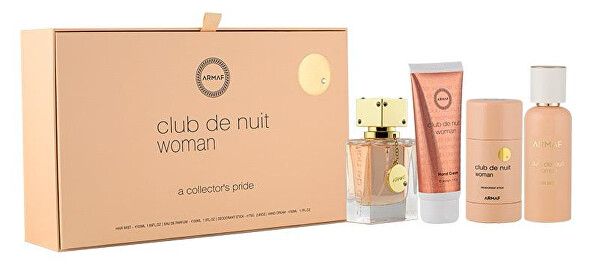 SLEVA - Club De Nuit Women - EDP 30 ml + tuhý deodorant 75 ml + krém na ruce 50 ml + vlasový sprej 55 ml - poškozený obal