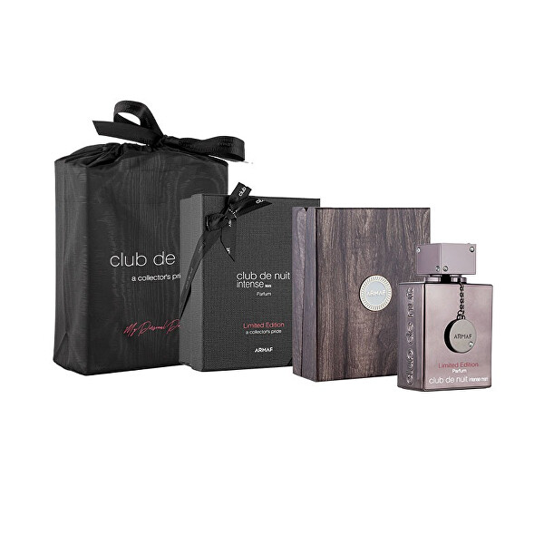 SLEVA - Club De Nuit Intense Man Limited Edition - parfém - chybí cca 2 ml u flakonu utržený řetízek, poškozená ozdoba