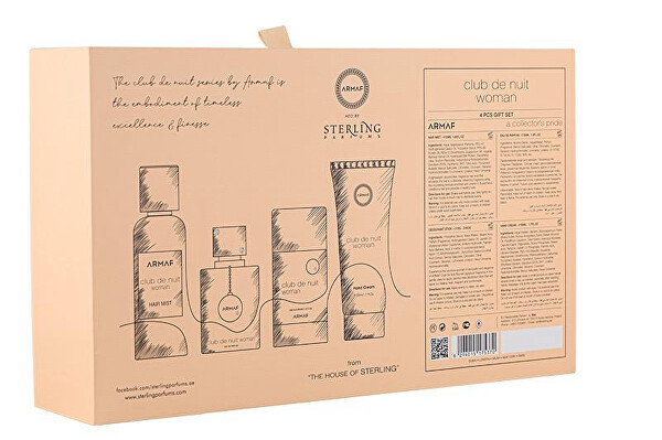 Club De Nuit Women - EDP 30 ml + tuhý deodorant 75 ml + krém na ruce 50 ml + vlasový sprej 55 ml