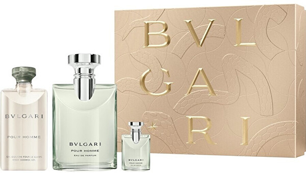 Bvlgari Pour Homme - EDP 100 ml + sprchový gel 75 ml + EDP 5 ml