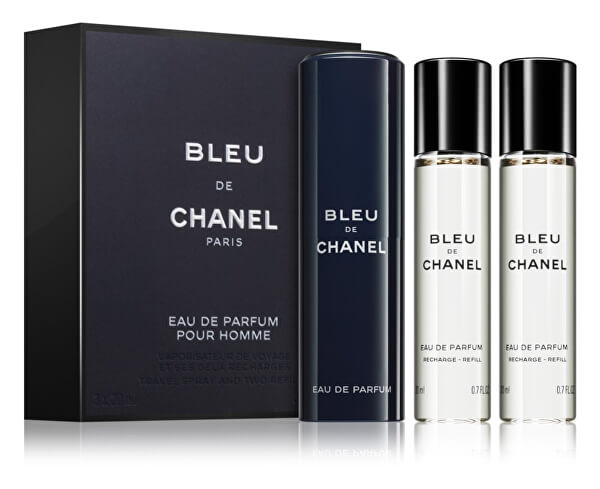 Bleu De Chanel - EDP 20 ml (újratölthető palack) + utántöltő 2 x 20 ml