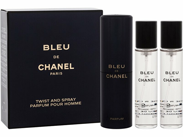 Bleu De Chanel Parfum - parfém 3 x 20 ml