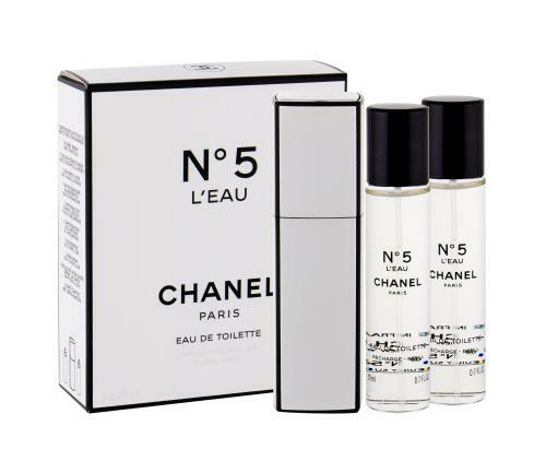 Chanel No. 5 L`Eau - EDT 20 ml (plnitelný flakon) + náplň (2 x 20 ml)