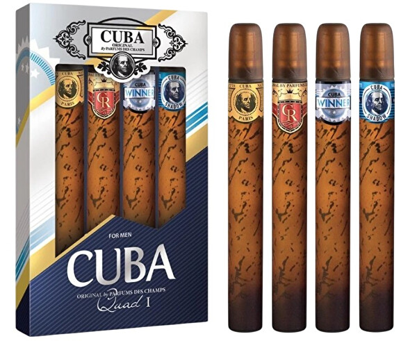Dárková sada Cuba For Men Quad I - EDT 4 x 35 ml