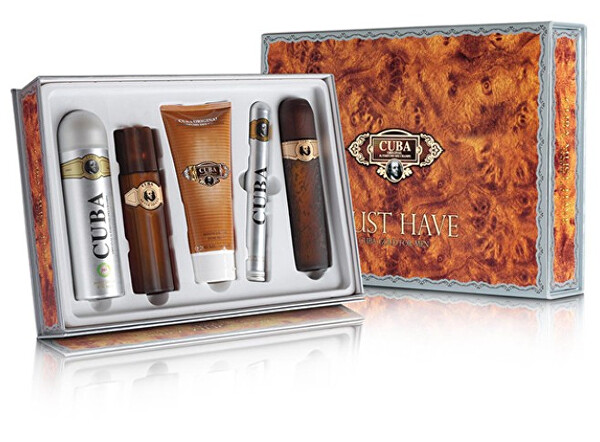 Gold - EDT 100 ml + EDT 35 ml + voda po holení 100 ml + sprchový gel 200 ml + deodorant ve spreji 200 ml