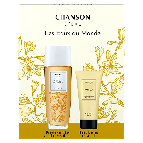 2. JAKOST -  Chanson D’Eau Vanilla - mlha na tělo a vlasy 75 ml  + tělové mléko 50 ml