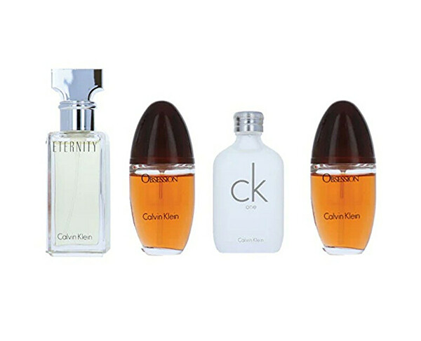 Miniatűr készlet Calvin Klein - Eternity EDP 15 ml + CK One EDT 15 ml + Obsession EDP 2 x 15 ml