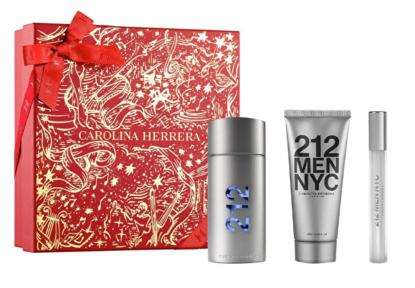 212 Men - EDT 100 ml + gel po holení 100 ml + EDT 10 ml