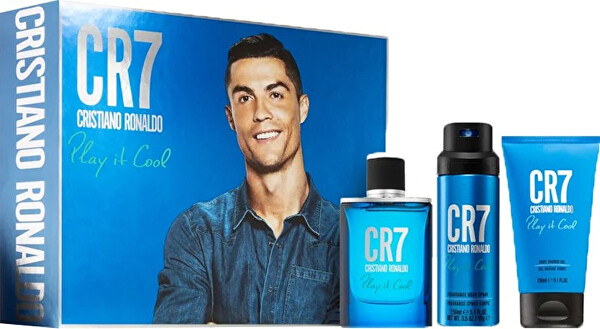 CR7 Play It Cool - EDT 100 ml + deodorant 150 ml + sprchový gel 150 ml
