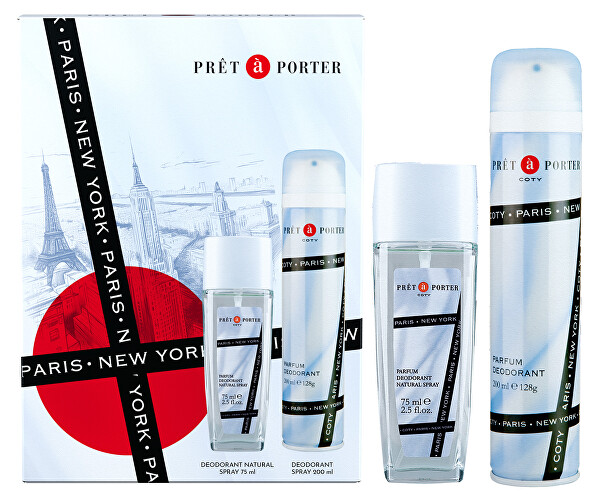 Prêt à Porter - deodorant s rozprašovačem 75 ml + deodorant ve spreji 200 ml