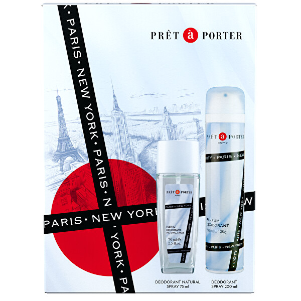 Prêt à Porter - deodorant s rozprašovačem 75 ml + deodorant ve spreji 200 ml