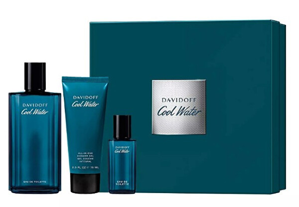 Cool Water Man - EDT 125 ml + sprchový gél 75 ml + EDT 15 ml
