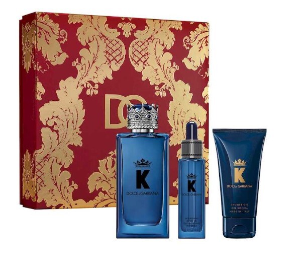 K By Dolce & Gabbana - EDP 100 ml + sprchový gel 50 ml + olej na vousy 25 ml