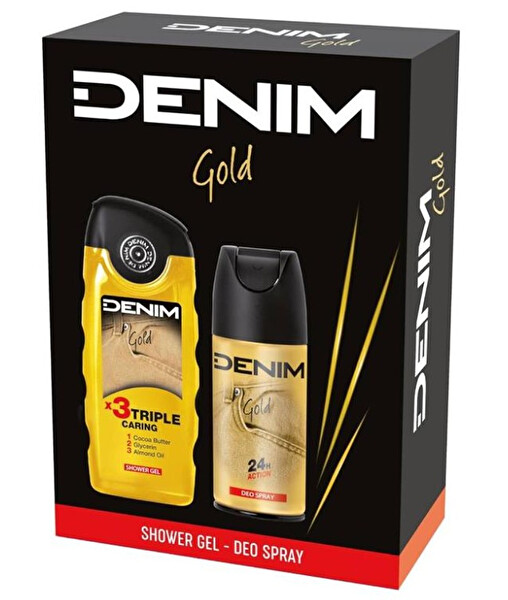 Gold - deodorant ve spreji 150 ml + sprchový gel 250 ml