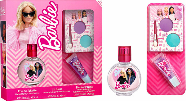 Barbie - EDT 30 ml + lesk na rty + oční stíny