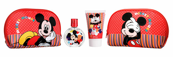 Mickey Mouse - EDT 50 ml + sprchový gel 100 ml + kosmetická taštička