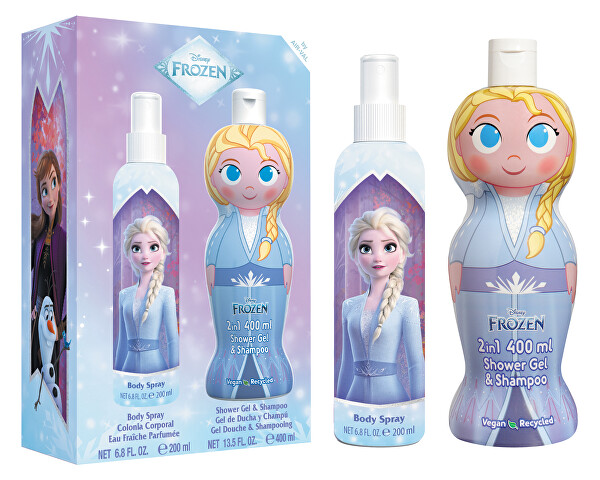 Disney Frozen - tělový sprej 200 ml + sprchový gel a šampon 2v1 400 ml