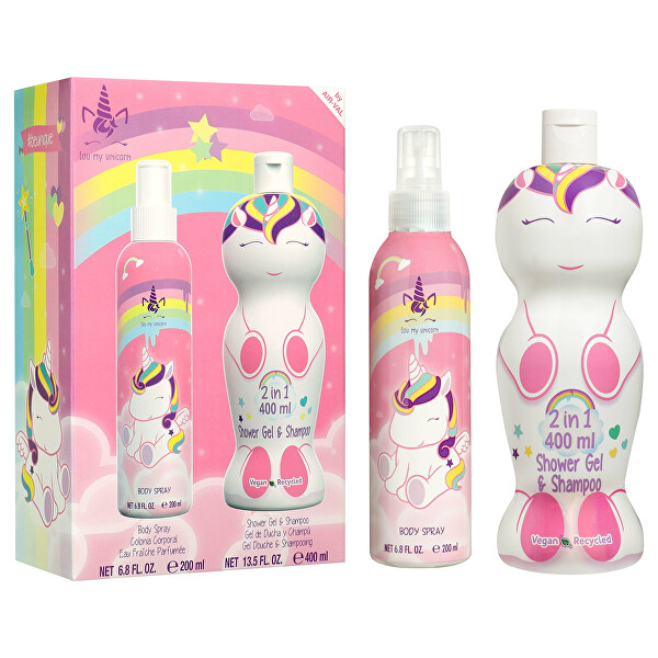 Eau My Unicorn - tělový sprej 200 ml + sprchový gel a šampon 2v1 400 ml