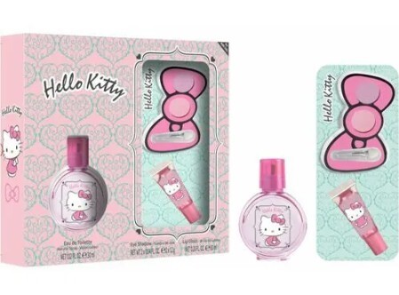 Hello Kitty - EDT 30 ml + luciu de buze + fard de pleoape
